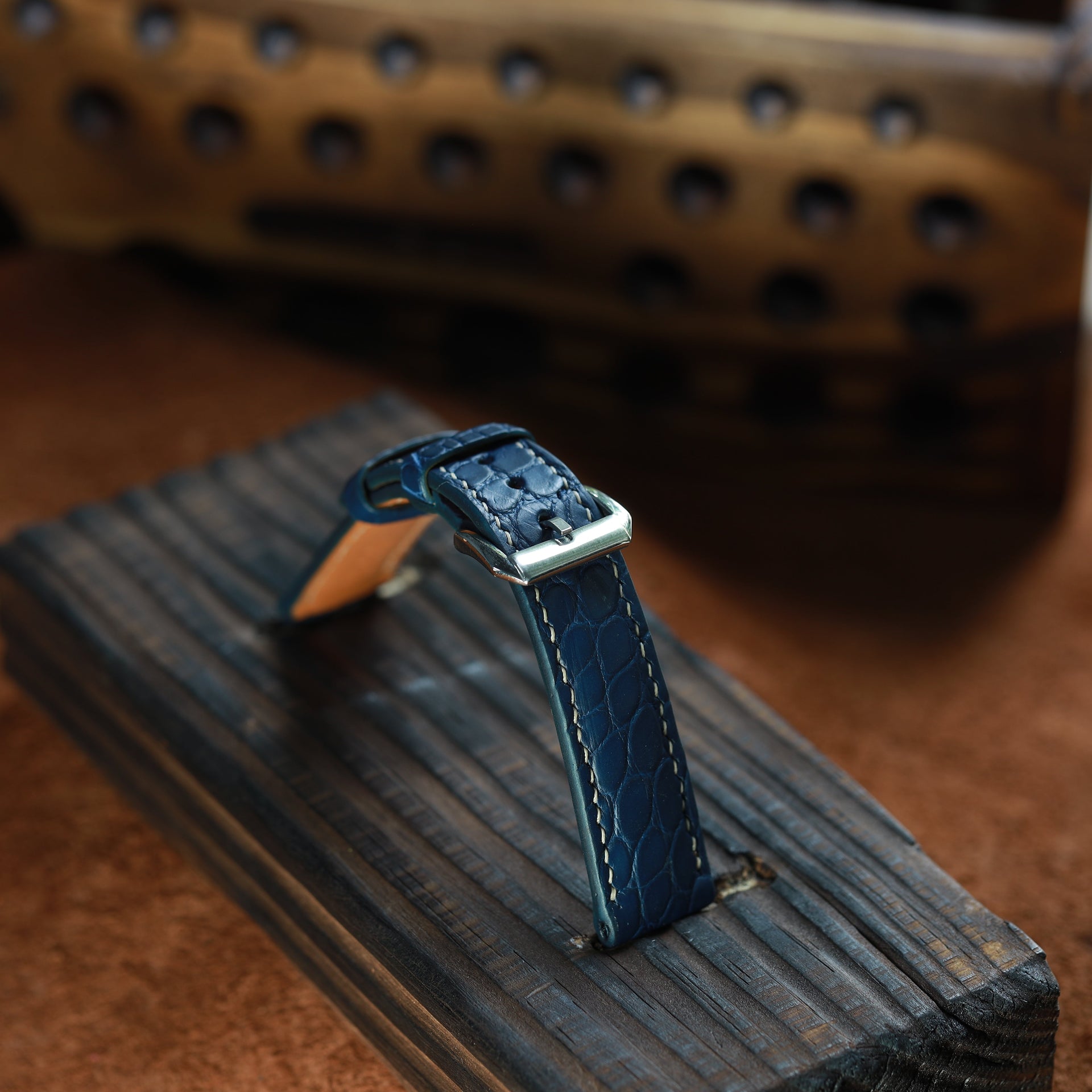 Crocodile Leather Watch Strap