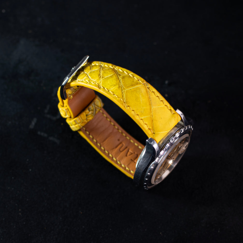 Canary Yellow Alligator Belly – Classic Signature