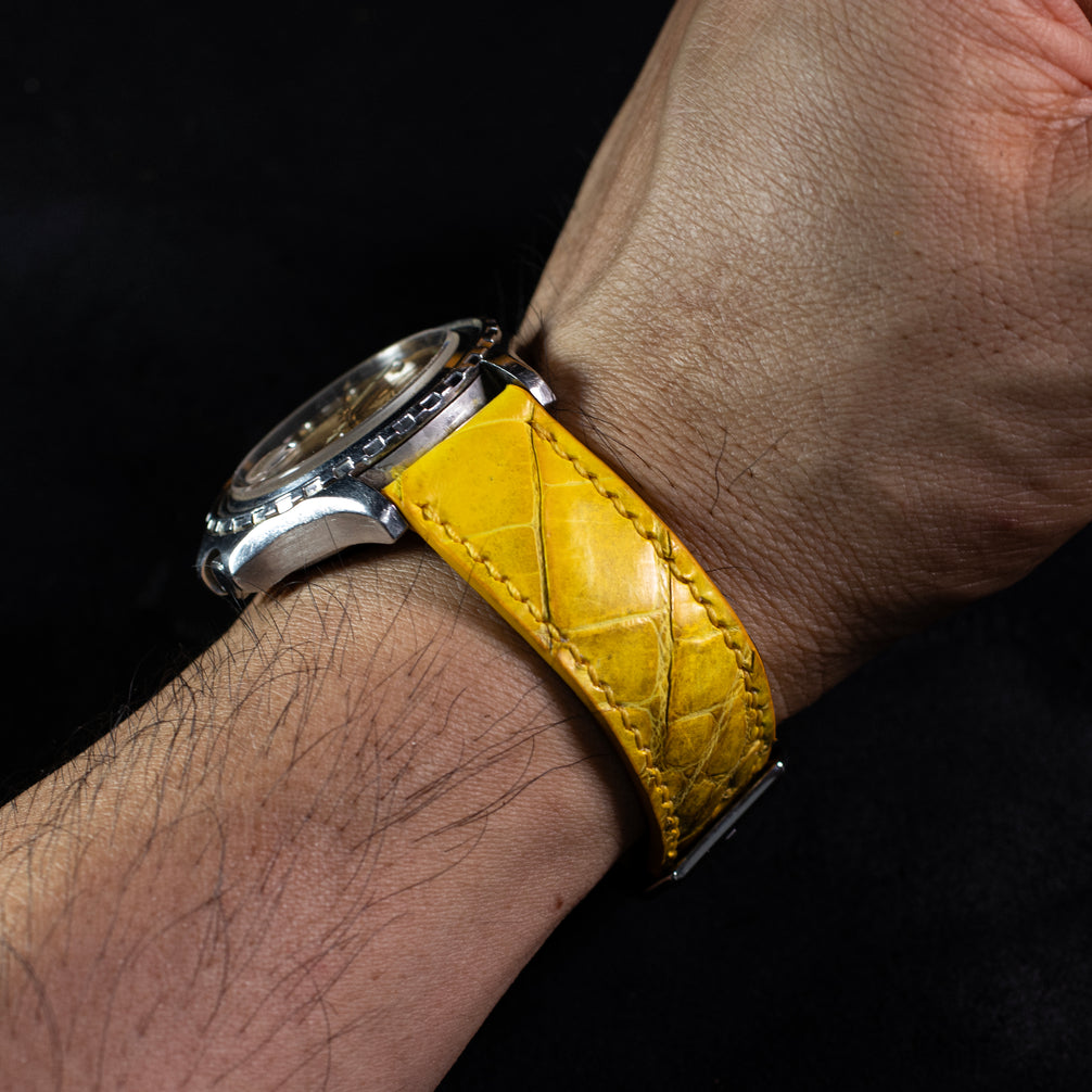 Canary Yellow Alligator Belly – Classic Signature