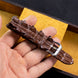 Espresso Brown Alligator Tail Signature Strap