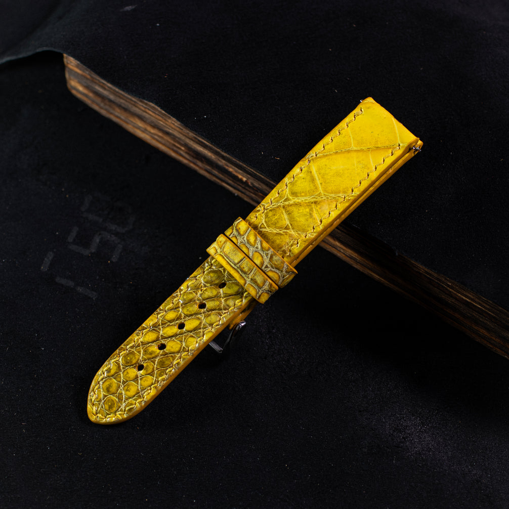 Canary Yellow Alligator Belly – Classic Signature