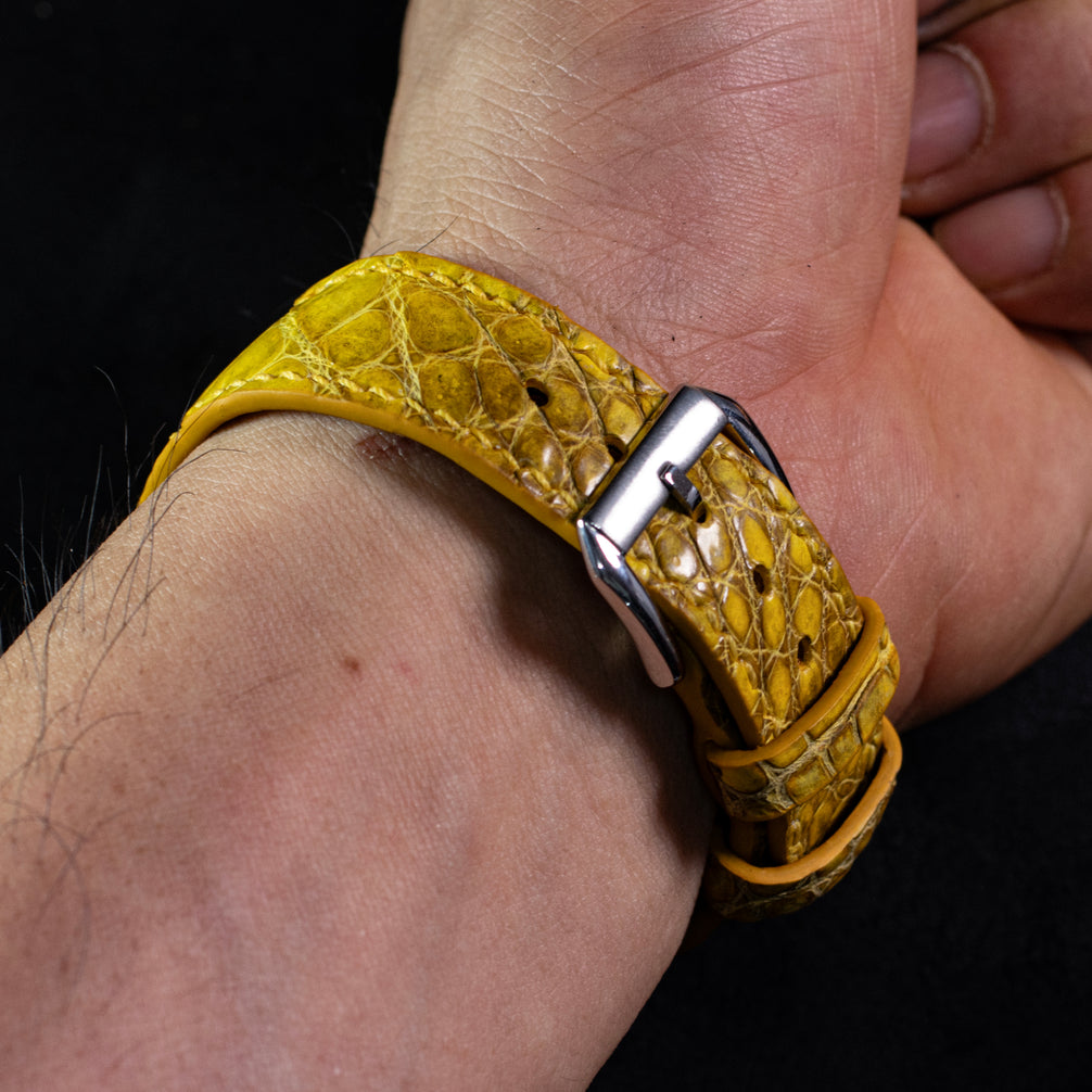 Canary Yellow Alligator Belly – Classic Signature