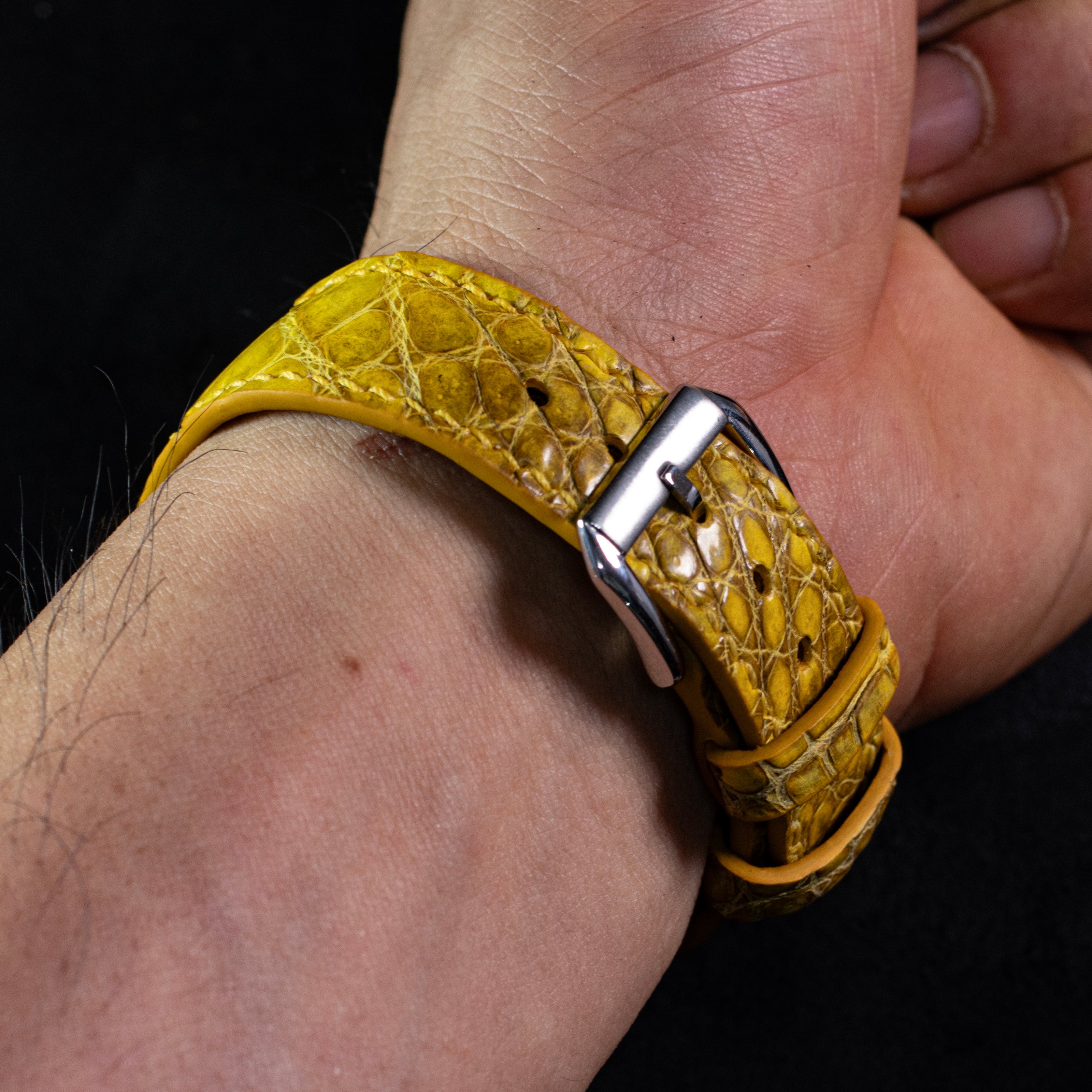 Canary Yellow Alligator Belly – Classic Signature