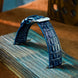 Navy Alligator Double Hornback Watch Strap