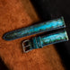 Ocean Blue Patina Alligator Strap