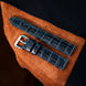 Midnight Black Alligator Leather Watch Strap