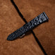 Obsidian Diamond Hornback Alligator Watch Strap
