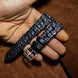 Black Gladiator Hornback Alligator Watch Strap