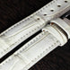 Royal Ivory Nubuck Alligator Strap