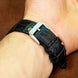 Midnight Black Alligator Leather Watch Strap