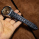 Black Gladiator Hornback Alligator Watch Strap