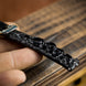 Black Horned Alligator Leg Stitched Strap