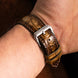 Honey Amber Patina Alligator Strap