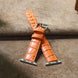 Amber Orange Alligator Leather Watch Strap