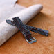 Brown Horned Alligator Leg Stitchless Strap