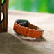 Amber Orange Alligator Leather Watch Strap