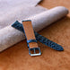Black Alligator Leg Stitchless Strap (Smooth)