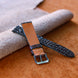 Brown Alligator Leg Stitchless Strap (Smooth)