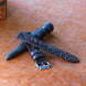 Brown Horned Alligator Leg Stitchless Strap