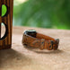 Brown Waxed Ostrich Leg Leather Watch Strap (Smooth)