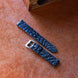 Black Alligator Leg Stitchless Strap (Smooth)