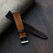 Brown Ostrich Leather Watch Strap