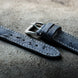 Black Ostrich Leather Watch Strap