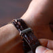 Brown Horned Alligator Leg Stitchless Strap