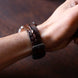Brown Horned Alligator Leg Stitchless Strap