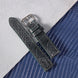 Blue-Gray Glossy Ostrich Leg Watch Strap (Scaled)