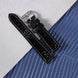 Classic Black Glossy Ostrich Leg Watch Strap (Scaled)