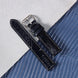 Deep Navy Glossy Ostrich Leg Watch Strap (Scaled)