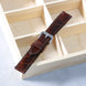 Chocolate Brown Glossy Ostrich Leg Watch Strap (Scaled)