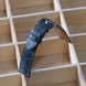 Blue-Gray Glossy Ostrich Leg Watch Strap (Scaled)