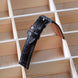 Dark Chocolate Brown Glossy Ostrich Leg Watch Strap (Scaled)