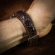 Brown Horned Alligator Leg Stitched Strap