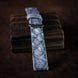Blue Grey Patina Alligator Hornback Strap