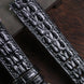 Black Alligator Double Hornback Watch Strap