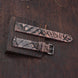Vintage Rose Waxed Ostrich Leg Leather Watch Strap (Scaled)