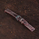 Black Cherry Ostrich Leg Leather Watch Strap (Smooth)