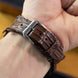 Espresso Brown Alligator Tail Signature Strap