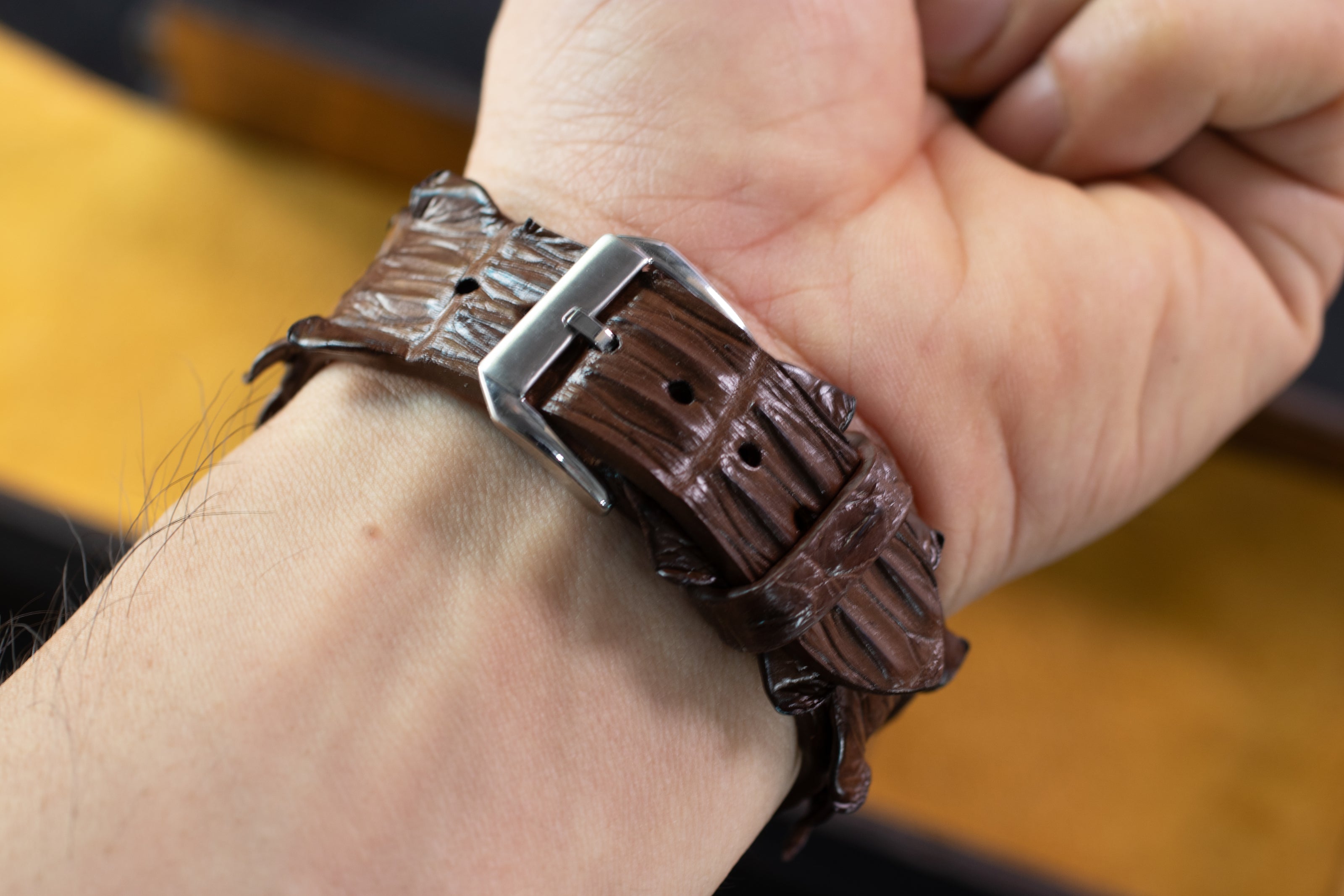 Espresso Brown Alligator Tail Signature Strap