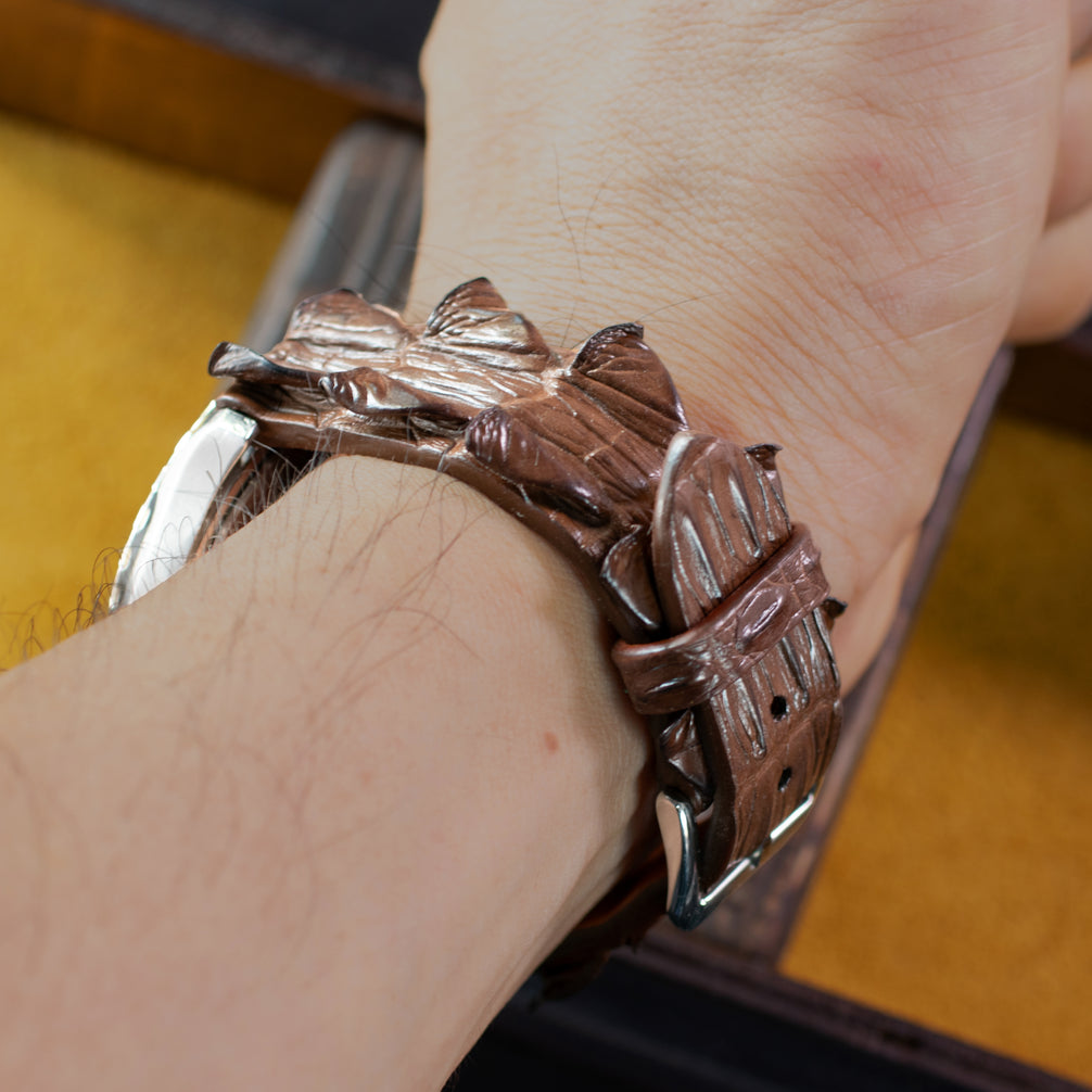 Espresso Brown Alligator Tail Signature Strap