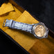 Blue Grey Patina Double Hornback Alligator Strap