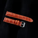 Cognac Brown Alligator Leather Watch Strap