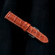 Cognac Brown Alligator Leather Watch Strap