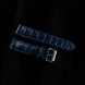 Navy Blue Alligator Leather Watch Strap