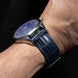 Navy Blue Alligator Leather Watch Strap