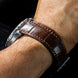 Dark Brown Alligator Leather Watch Strap