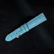 Teal Blue Ostrich Leather Watch Strap